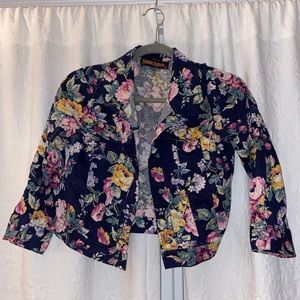 vintage floral jacket